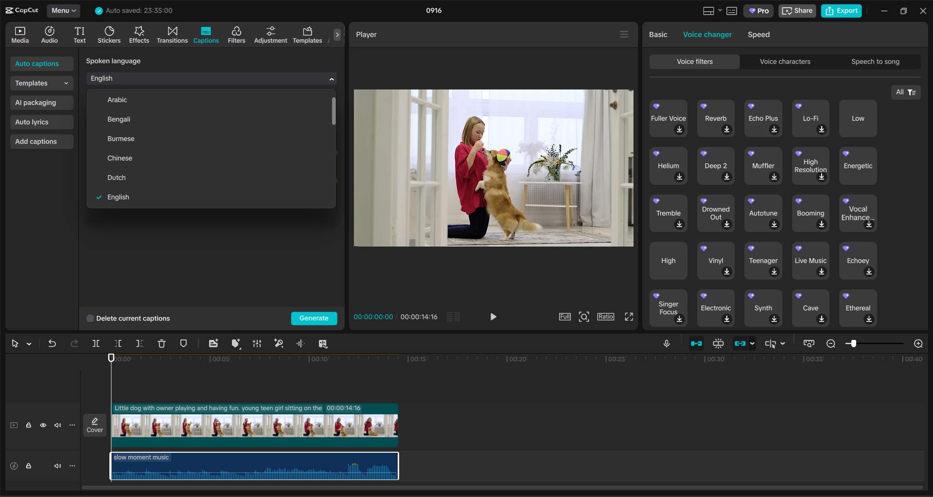 Інтерфейс настільного відеоредактора CapCut - ще один спосіб додавання та редагування відео