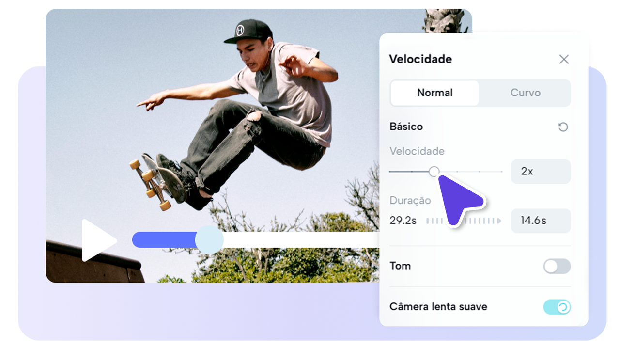 Speed up or slow down your videos with ease