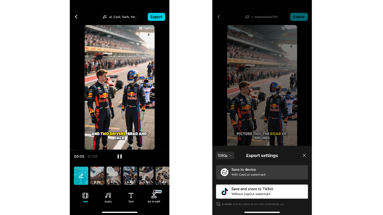 Generate and export your video - AI-generated script