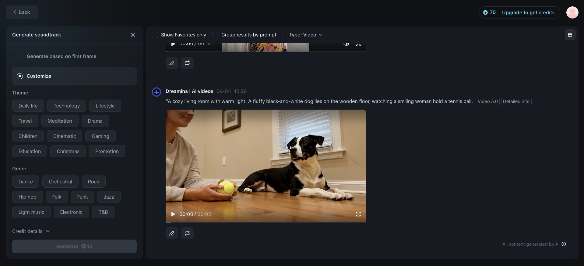Film müziği oluştur