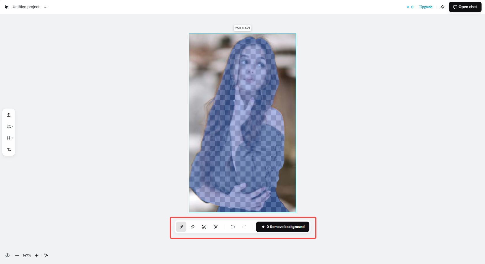 Get rid of the background of an image