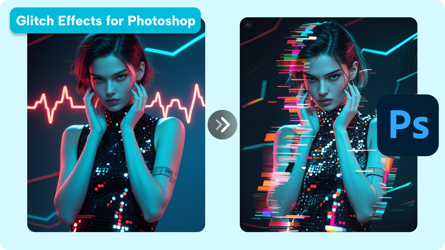 glitch effect for photoshop