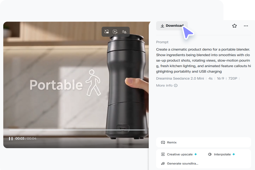 Step 3: Preview and download the video