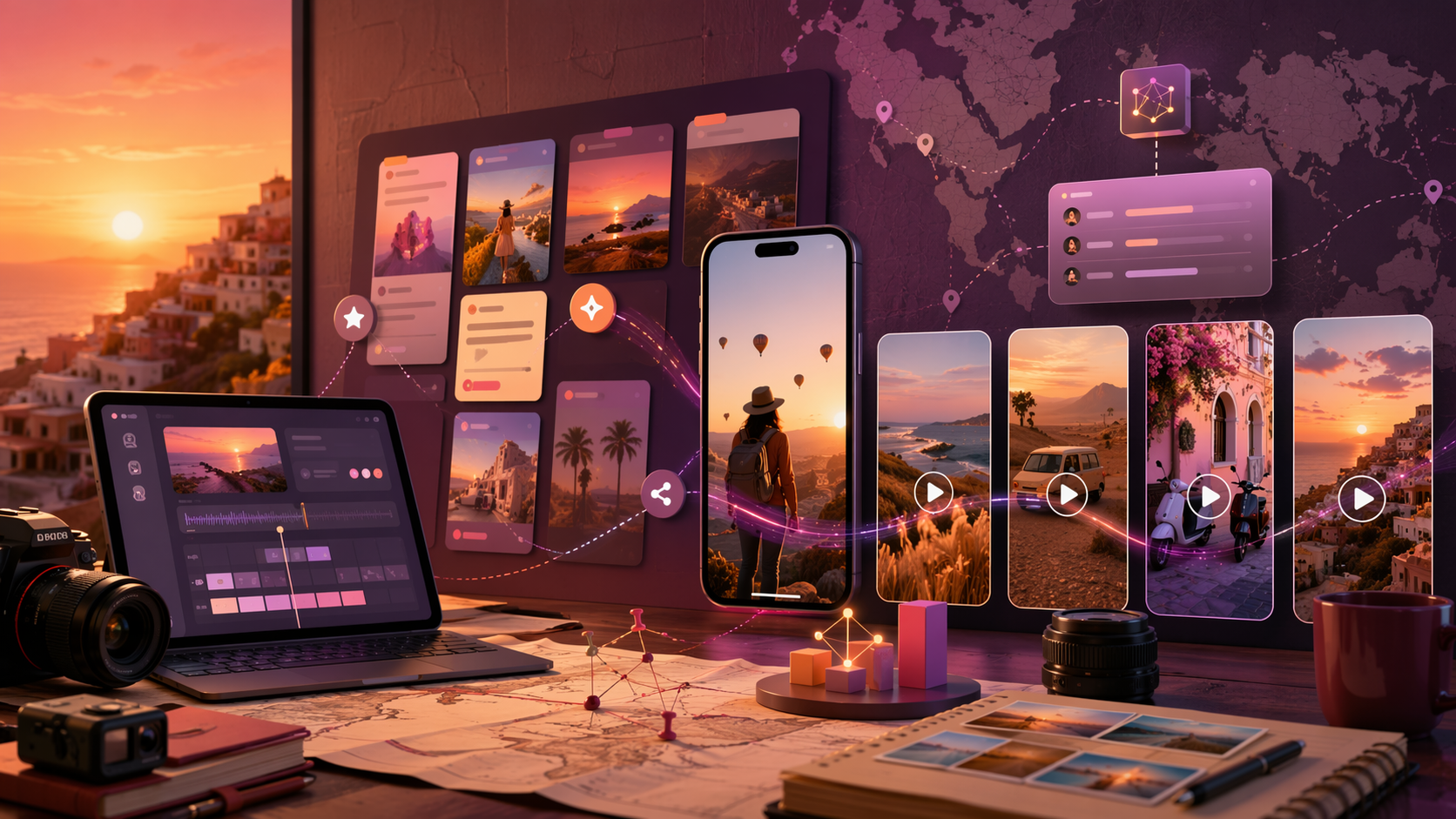 AI Creator Workflow Automation premium AI social video workflow visual for Pippit creators