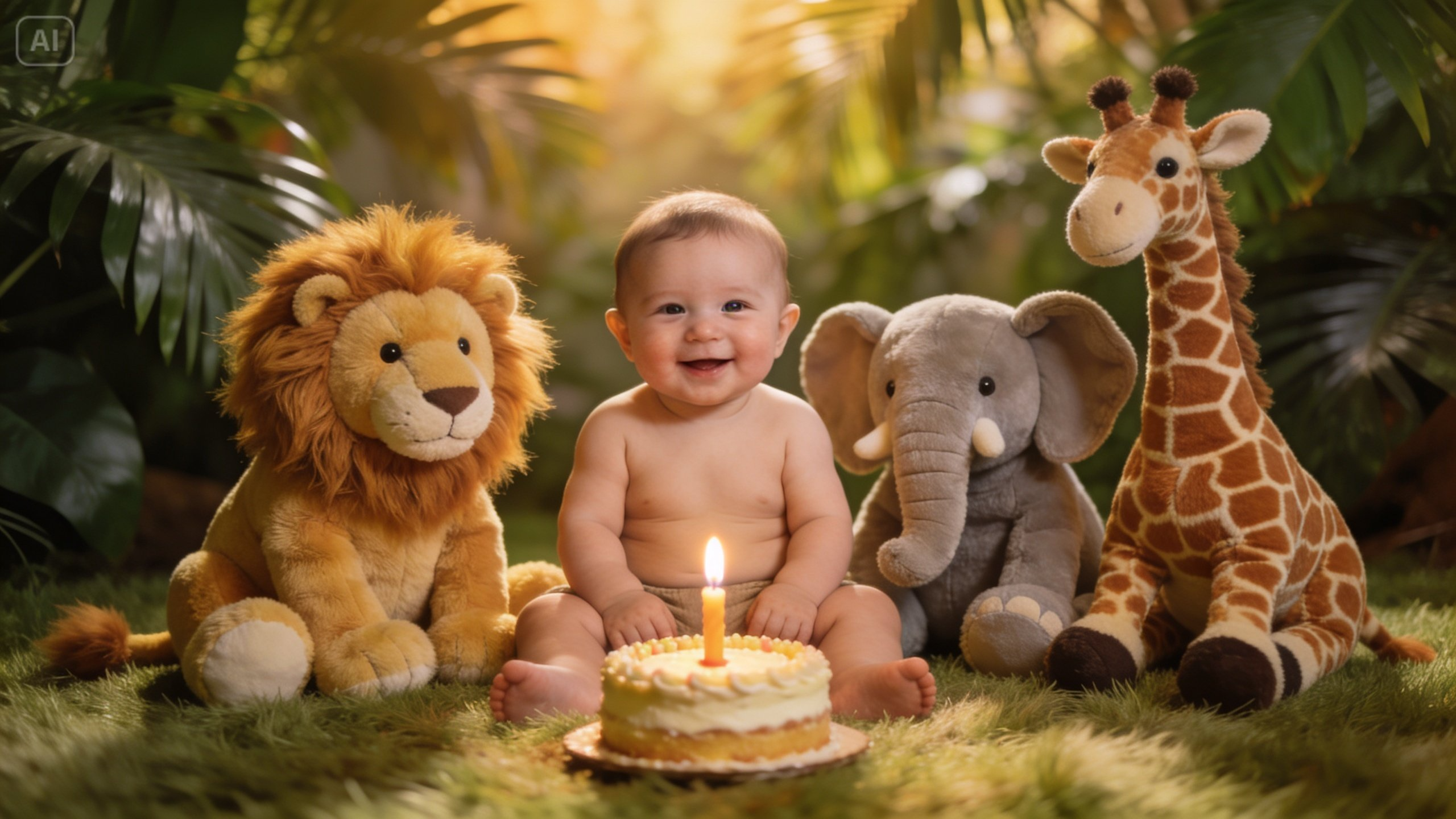 Safari adventure birthday scene