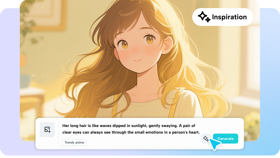 Anime prompts for AI picture generation on CapCut web