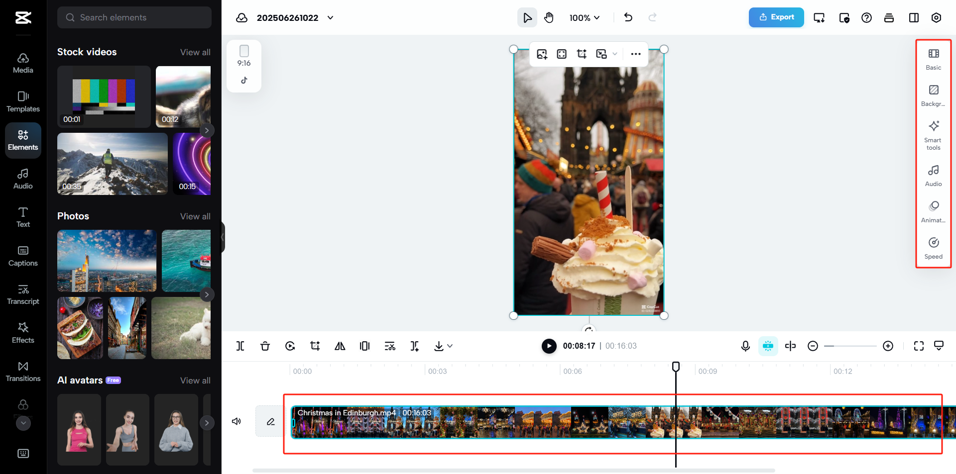 Customize with AI editing tools