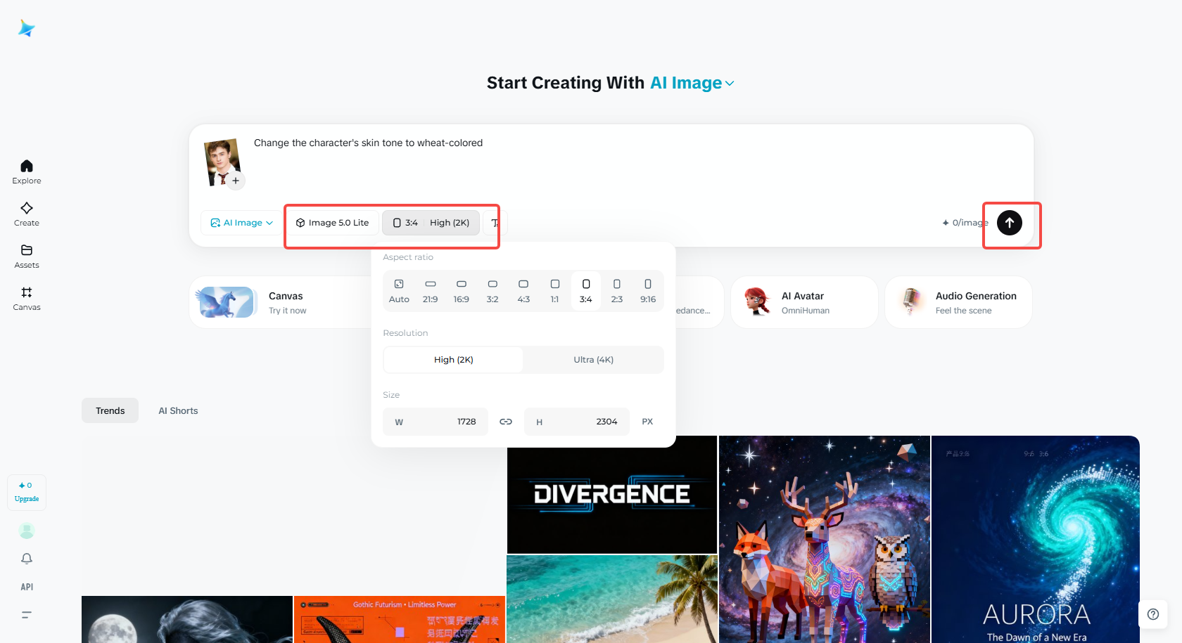Escolha um IA modelo