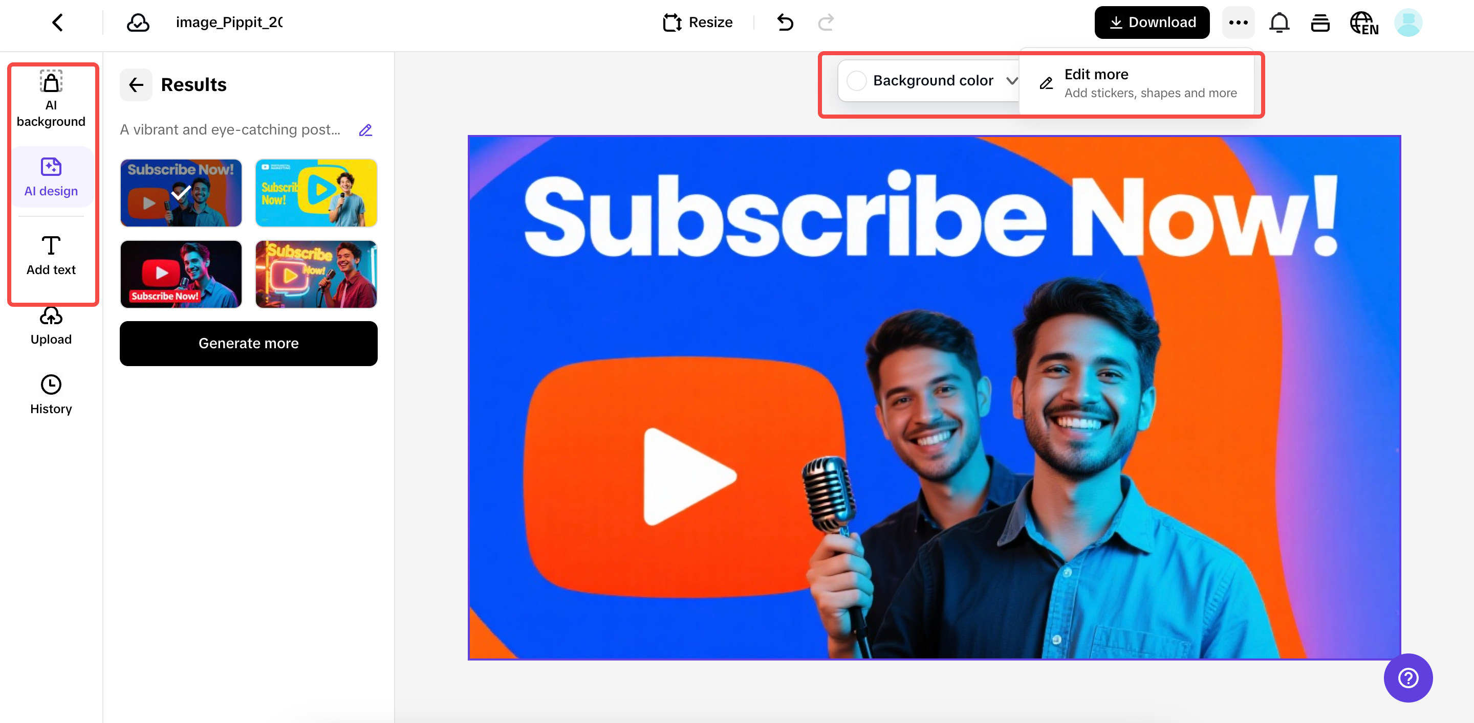 포스터를 맞춤 설정하세요