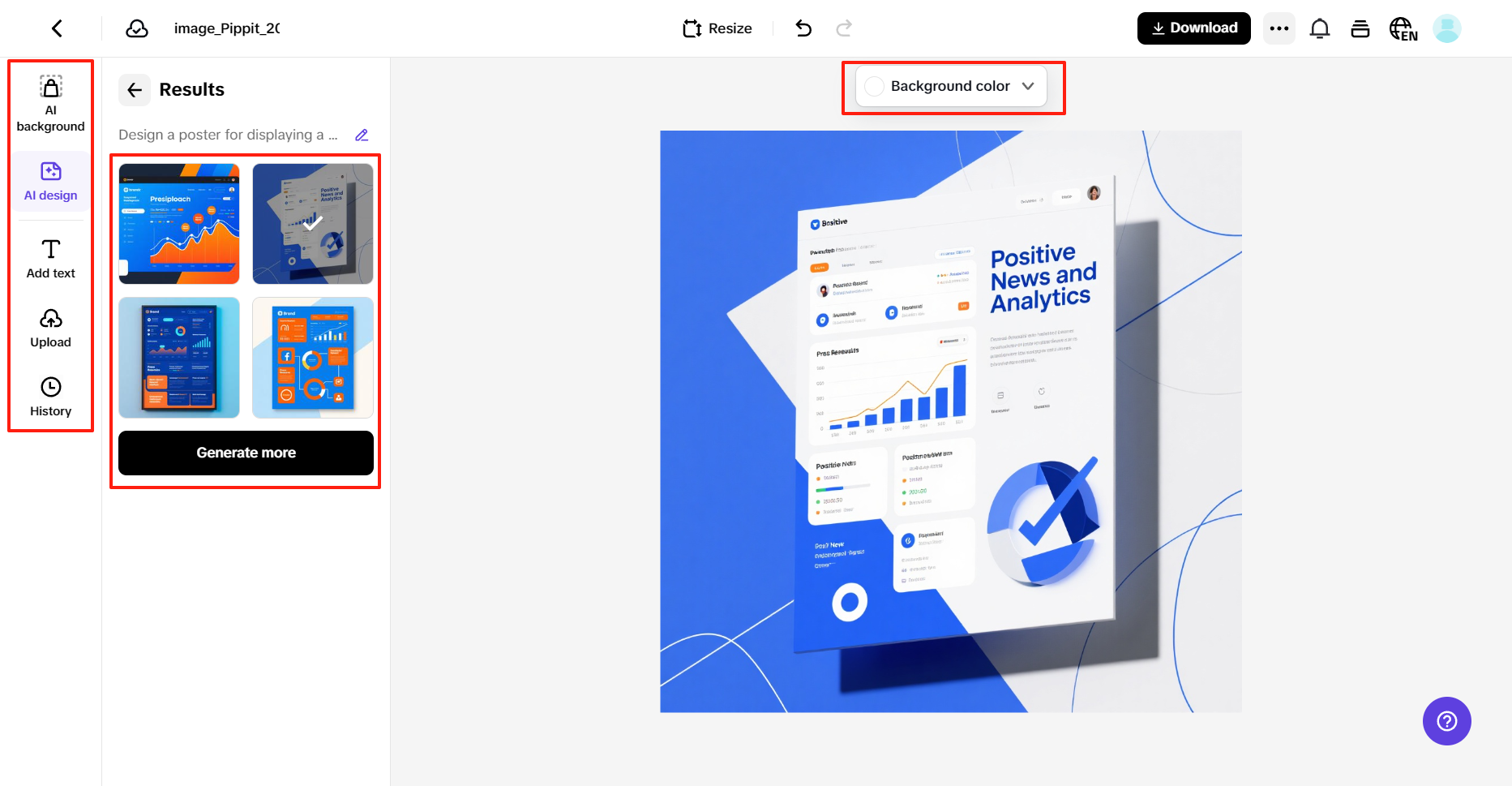 Personalize your poster using AI tools