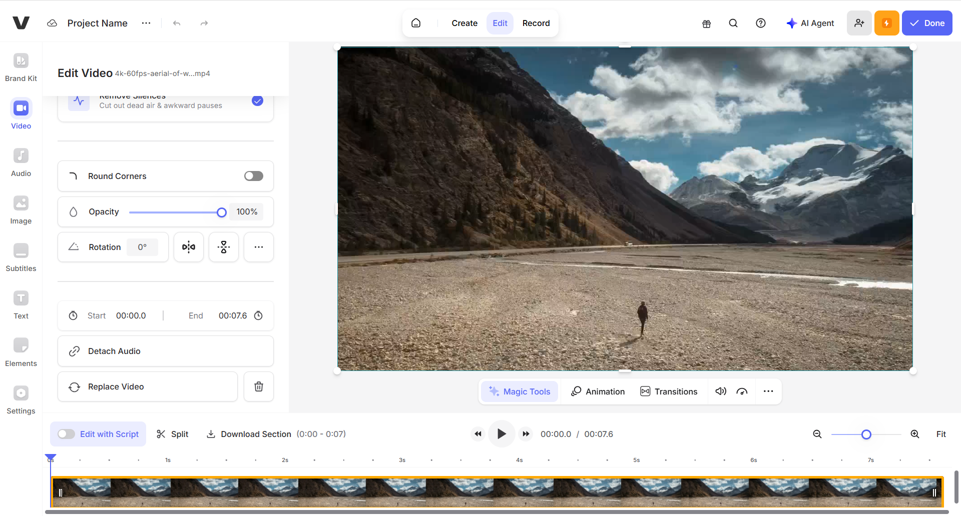 Veed.IO silent video maker