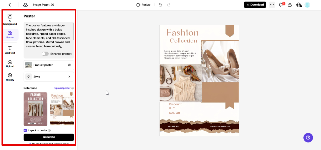 Create a poster image