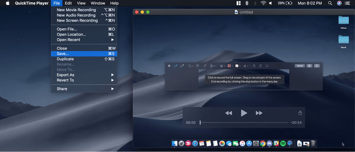 QuickTime - perangkat lunak perekaman audio gratis untuk podcast