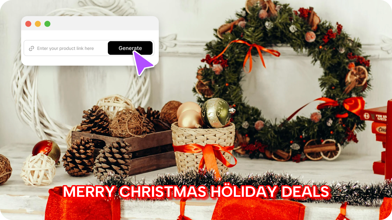 AI ile eğlenceli ve etkileyici Noel videoları oluşturun.