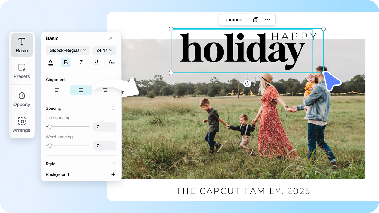 Powerful and easy-to-use customization tools for postcards