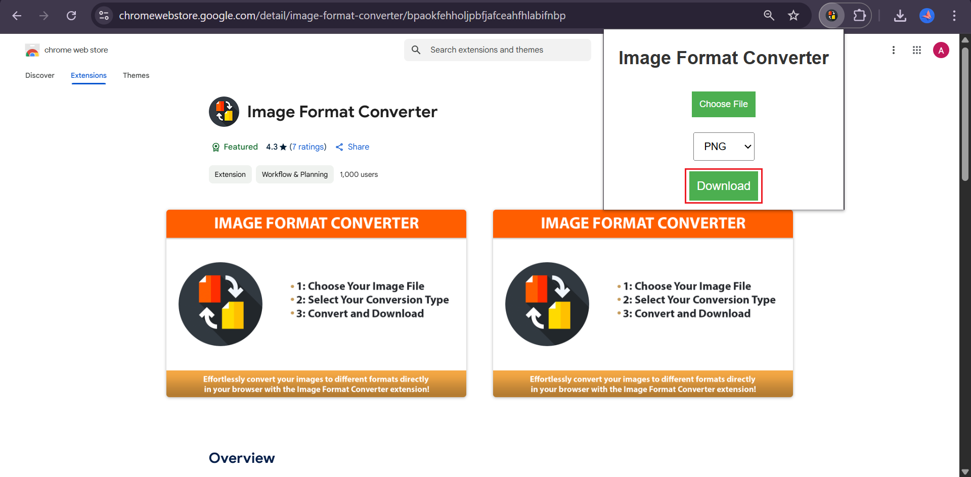 Conversion de JPEG en PNG