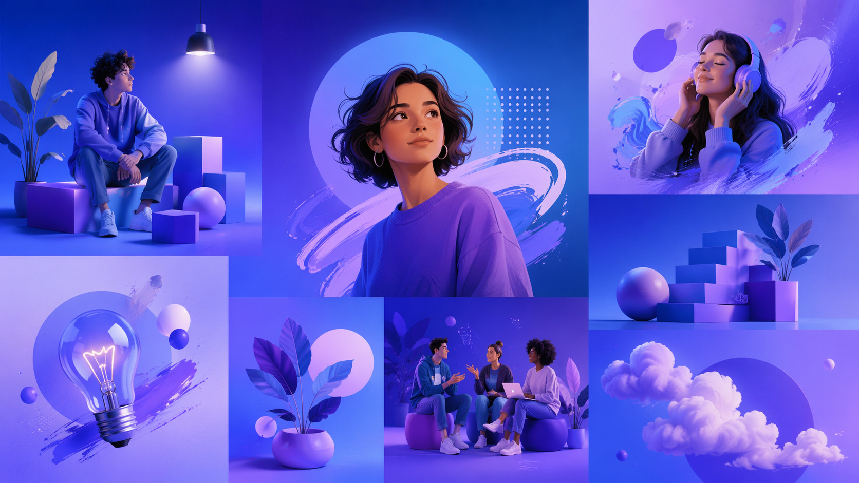 Người tạo hình ảnh Dreamina bing ai nhắc ví dụ 6: Cắt dán chiến dịch xã hội