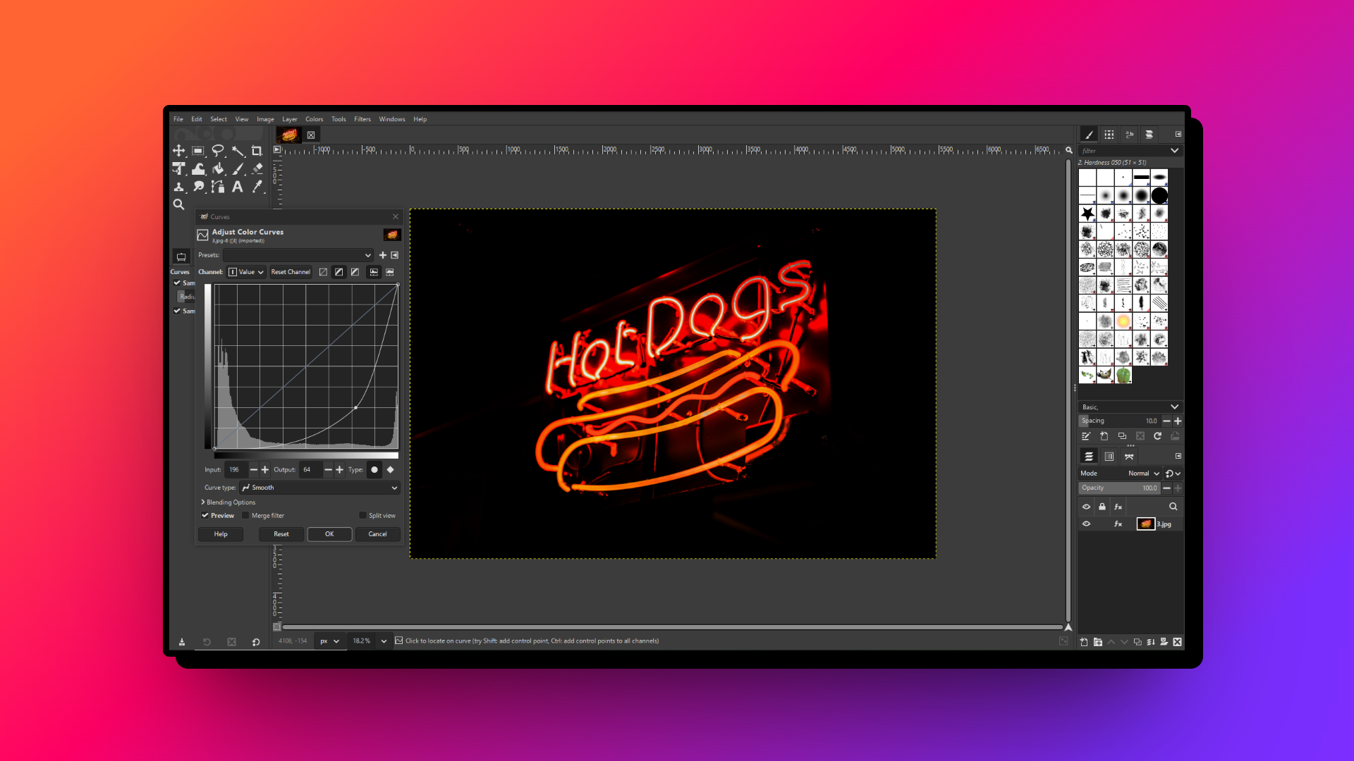 Customize your photo's characteristics