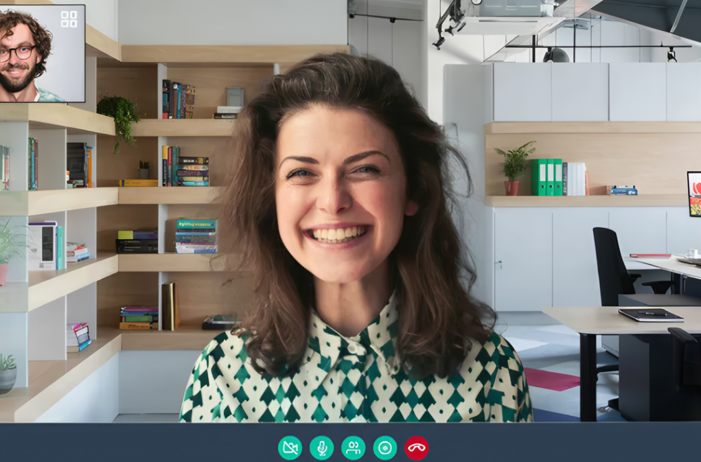 Online meetings and webinars with virtual background