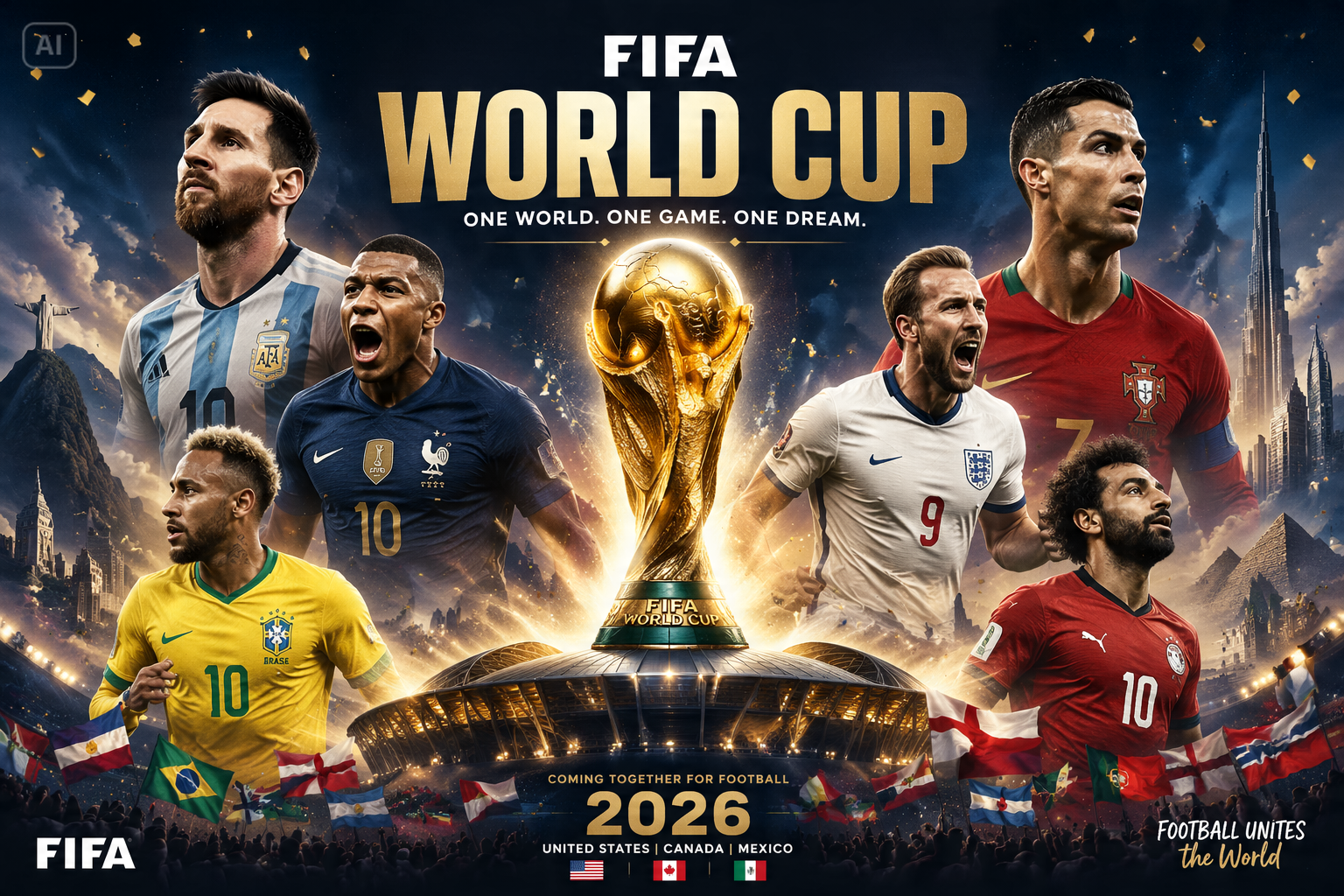 Póster de IA de la Copa del Mundo de la FIFA
