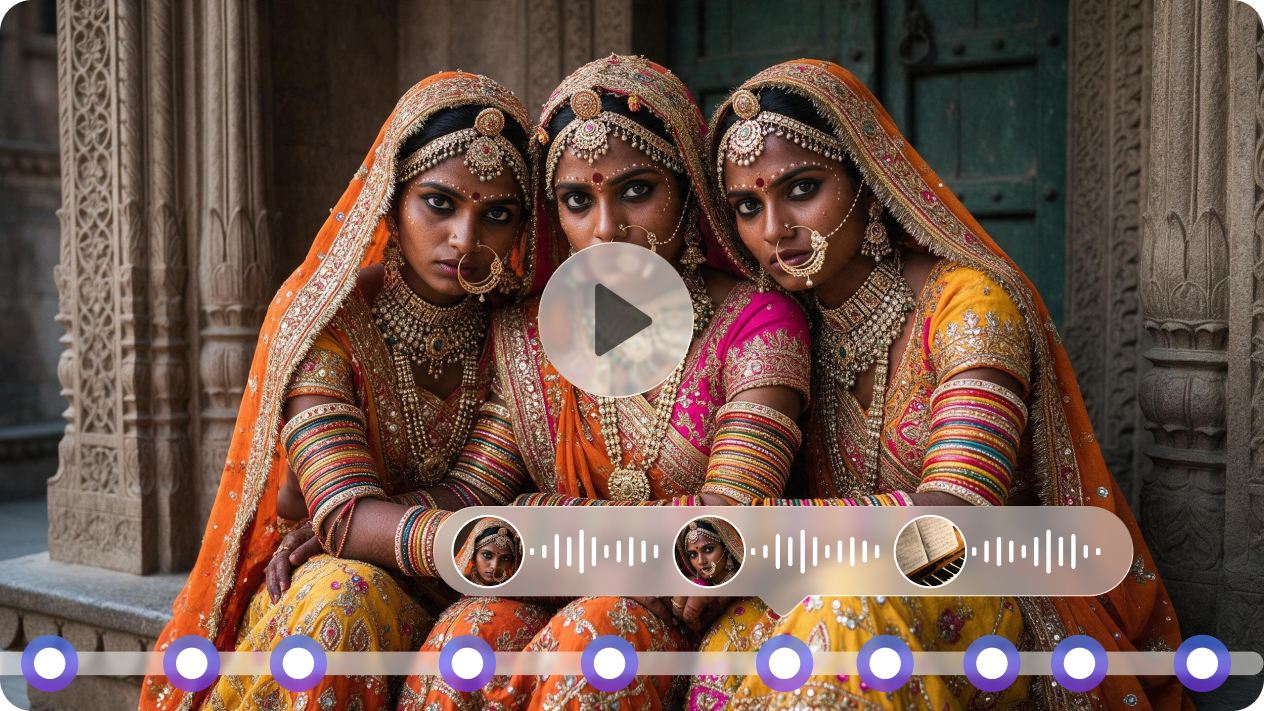 Crea audio indonesiano di lunga durata con musica ed effetti sonori