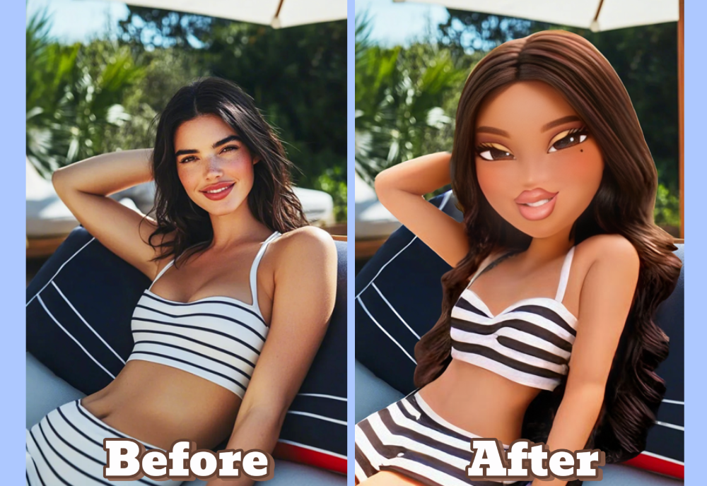 Example of applying Bratz filter