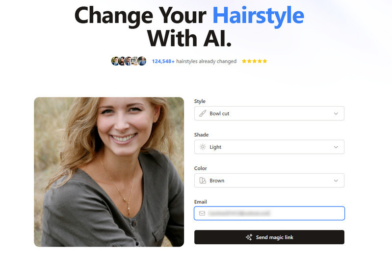 Changer de coiffure IA