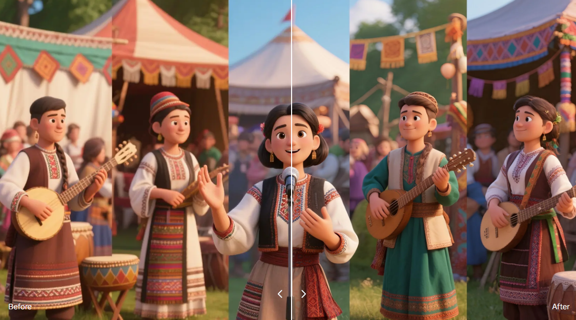 Upscale feature in Dreamina