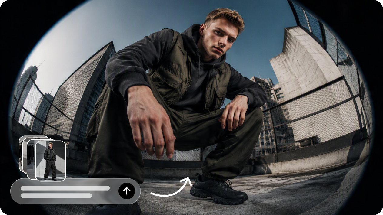 Blend up to four photos into one scene