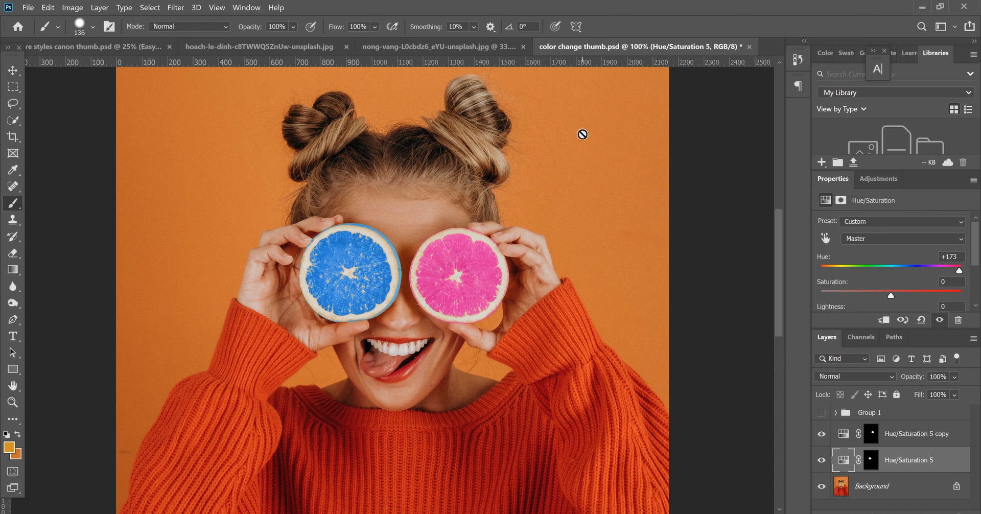 change color of something in photoshop