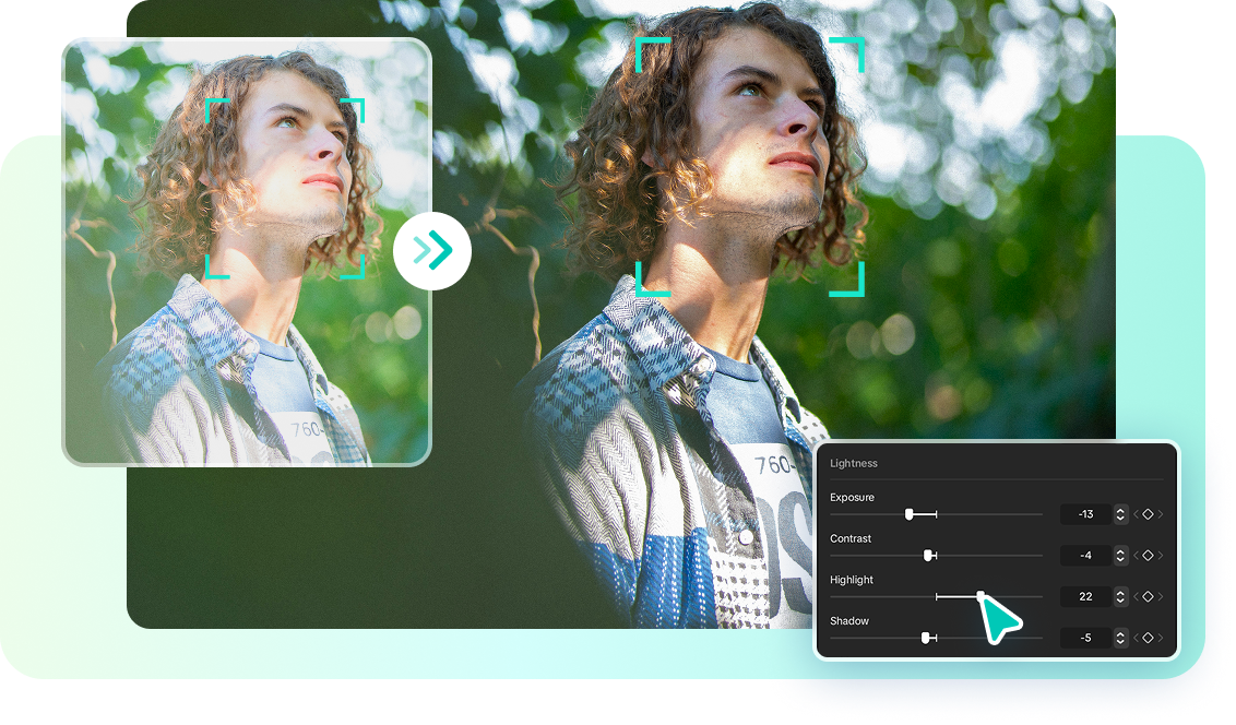 CapCut's skin protection feature for a smooth darkening effect
