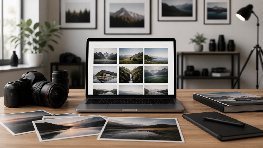 Photo Site Template prompt 2 original 16:9 visual