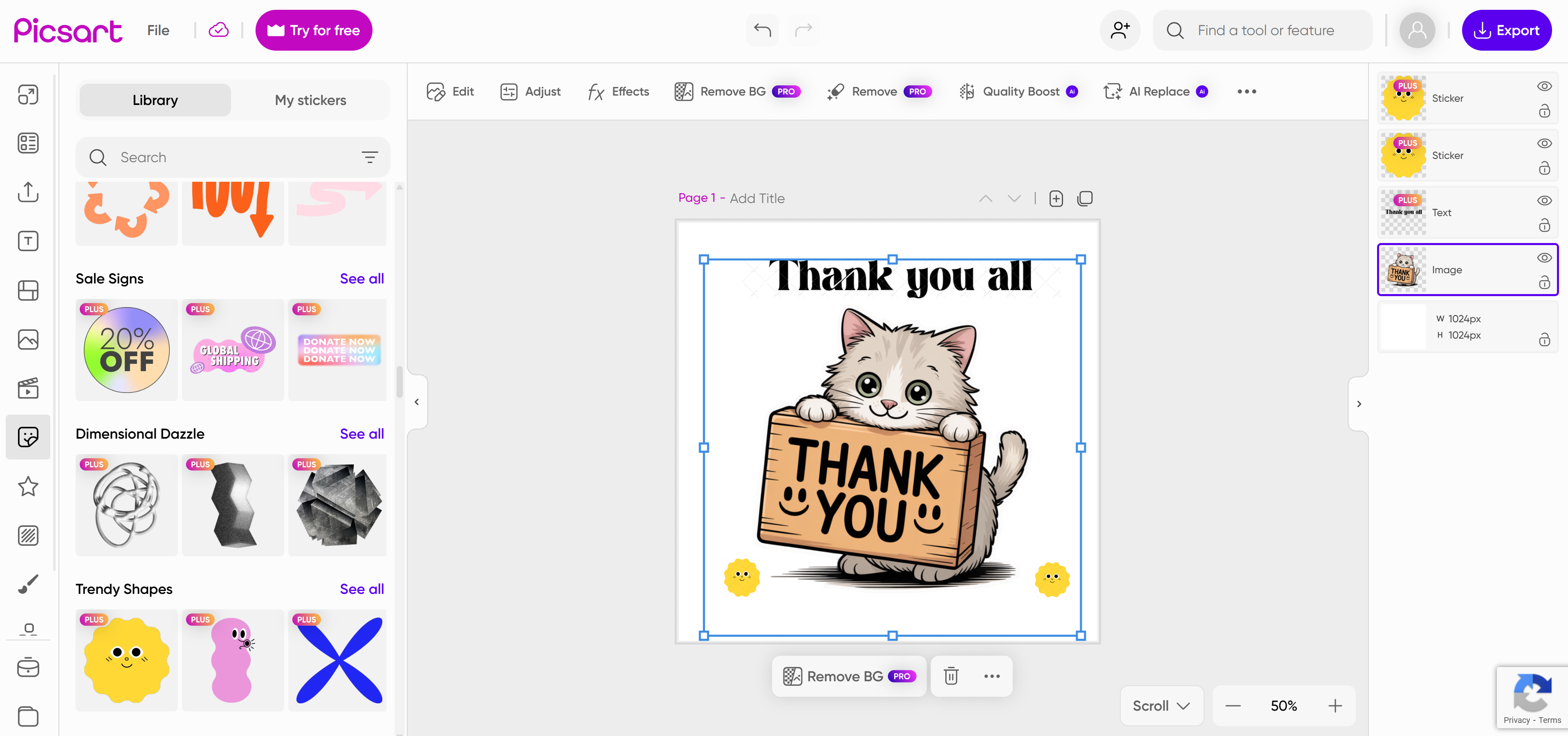 Thank You stickers for WhatsApp free download