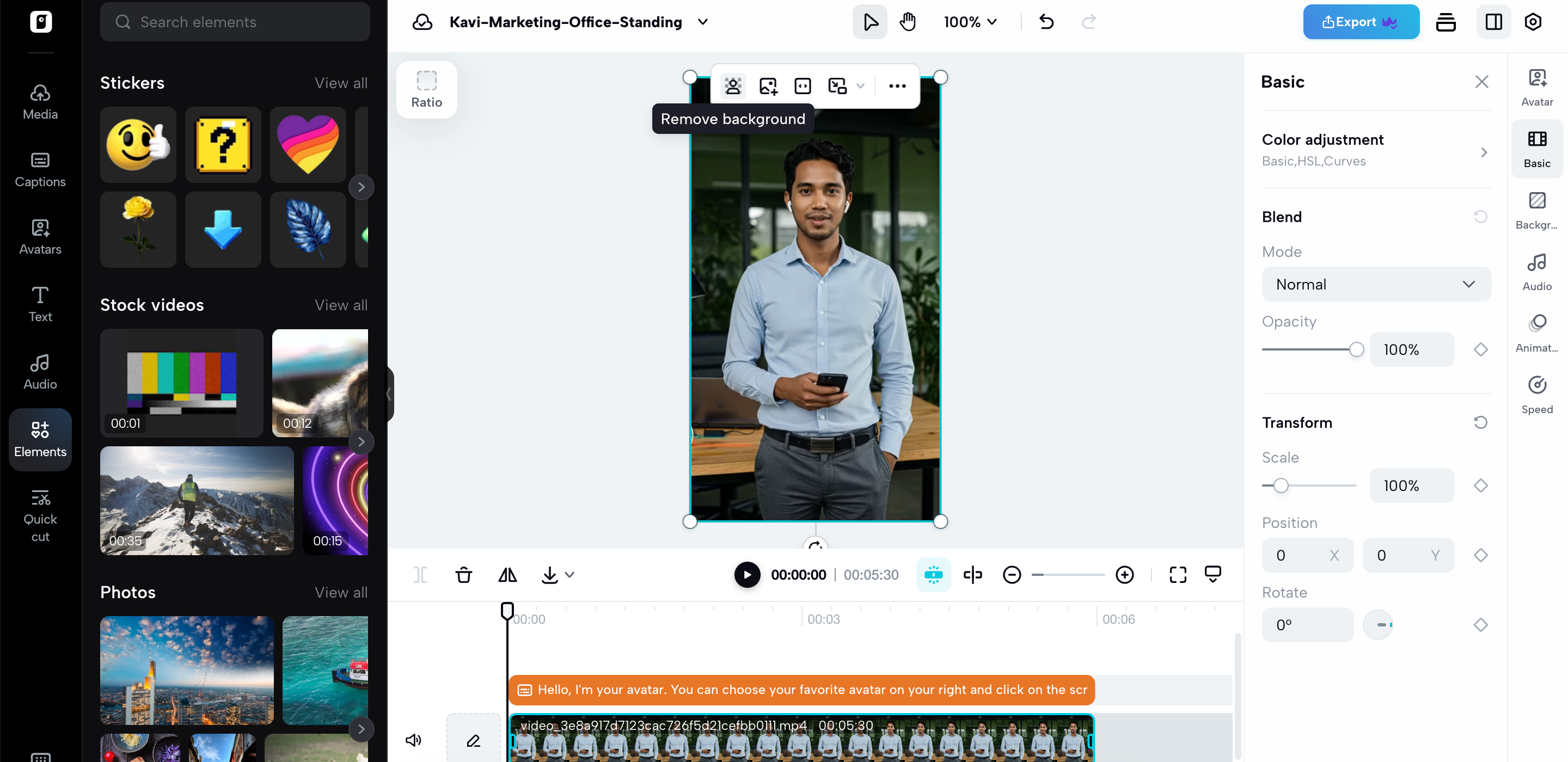 Enhance your avatar video