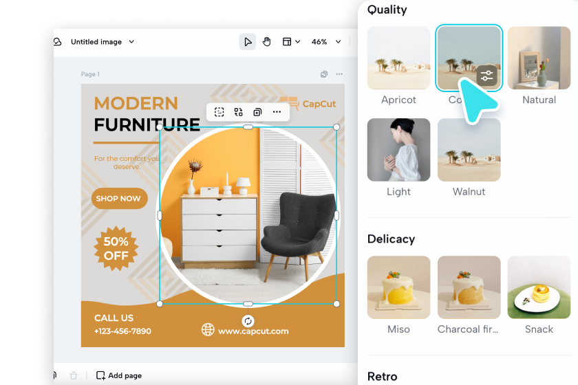 Personalizza il design del tuo poster della campagna