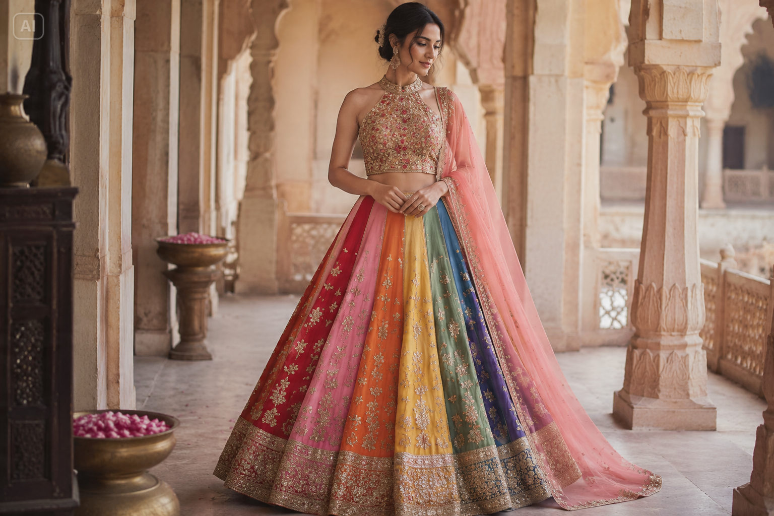 prompt gesehen mädchen lehenga