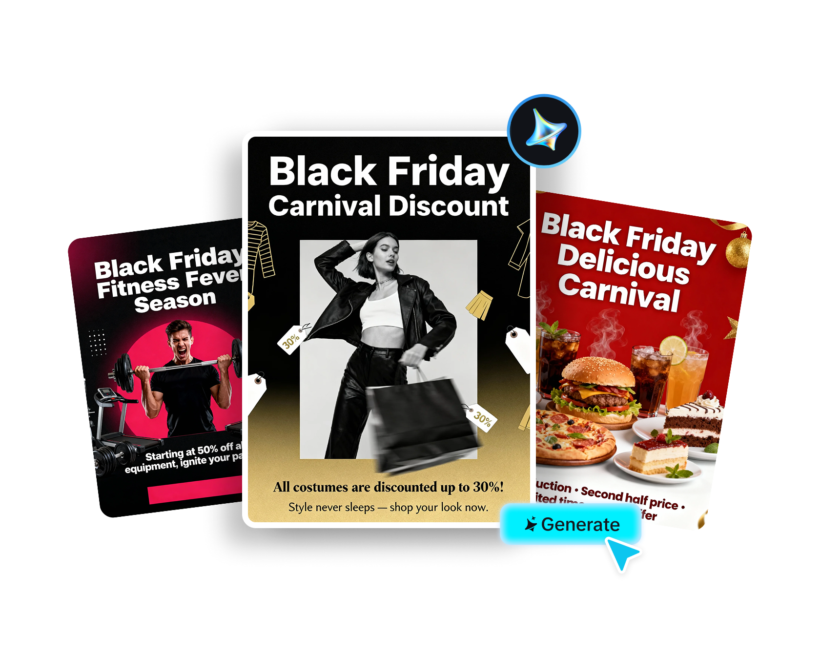 무료 및 맞춤형 블랙 프라이데이 포스터