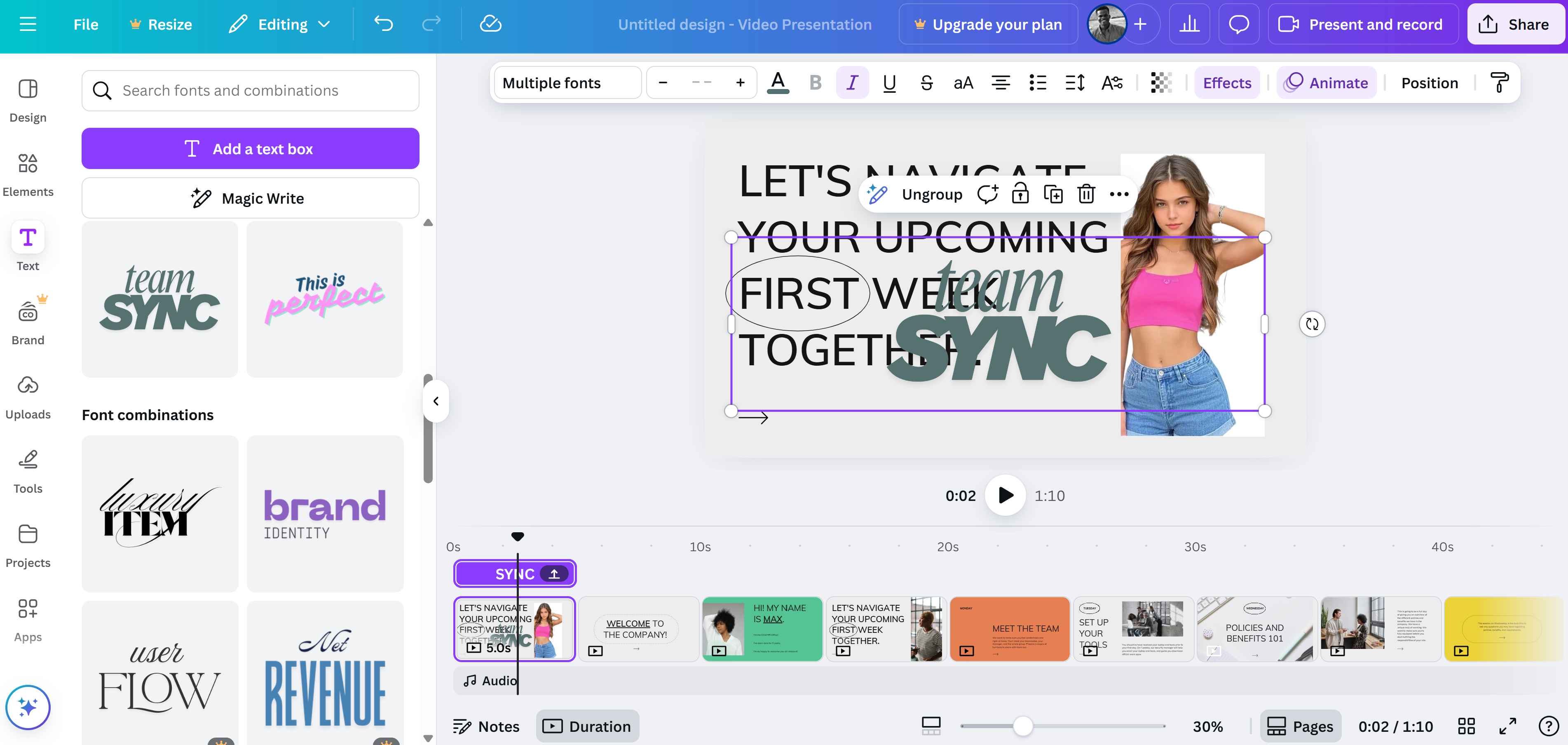 Crie uma apresentação em vídeo