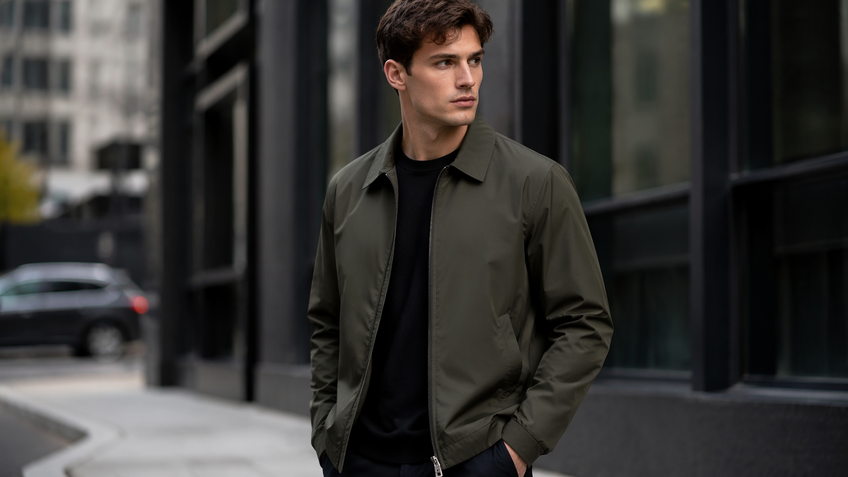 Dreamina virtual jacket try on prompt example 1: Leather Jacket