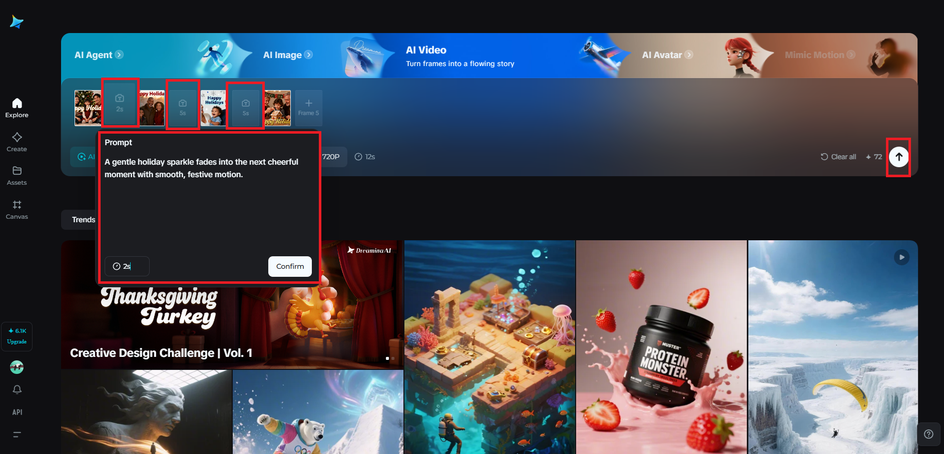 Add transition prompts for smooth motion