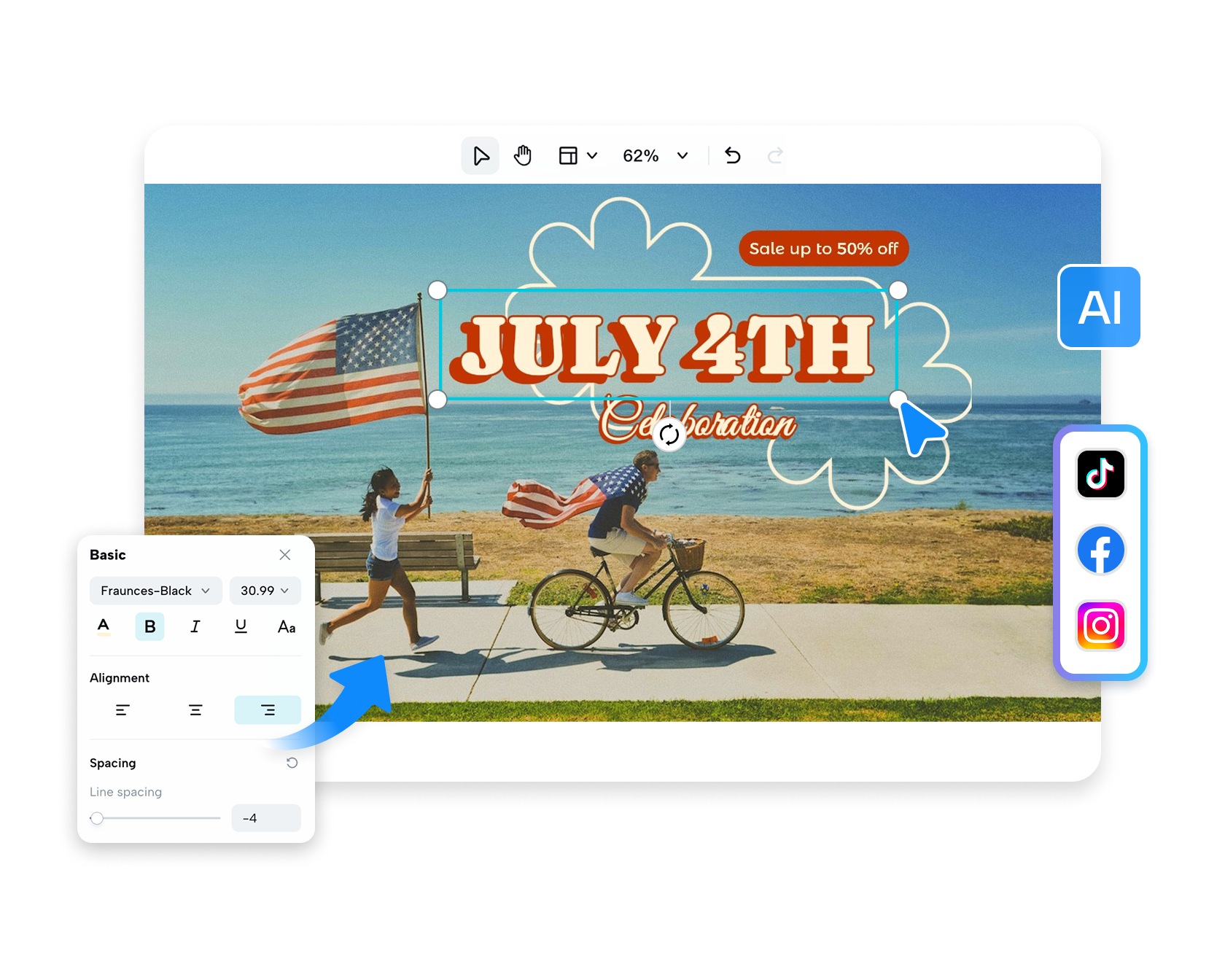 плакат ко Дню независимости 4 июля