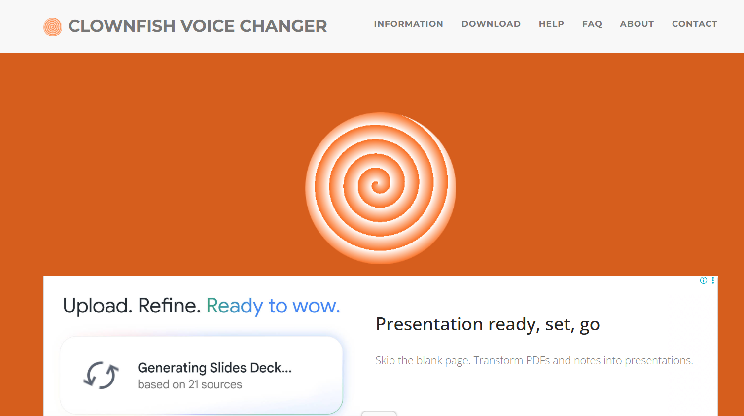 Clownfish Voice Changer: Best for simple voice effects
