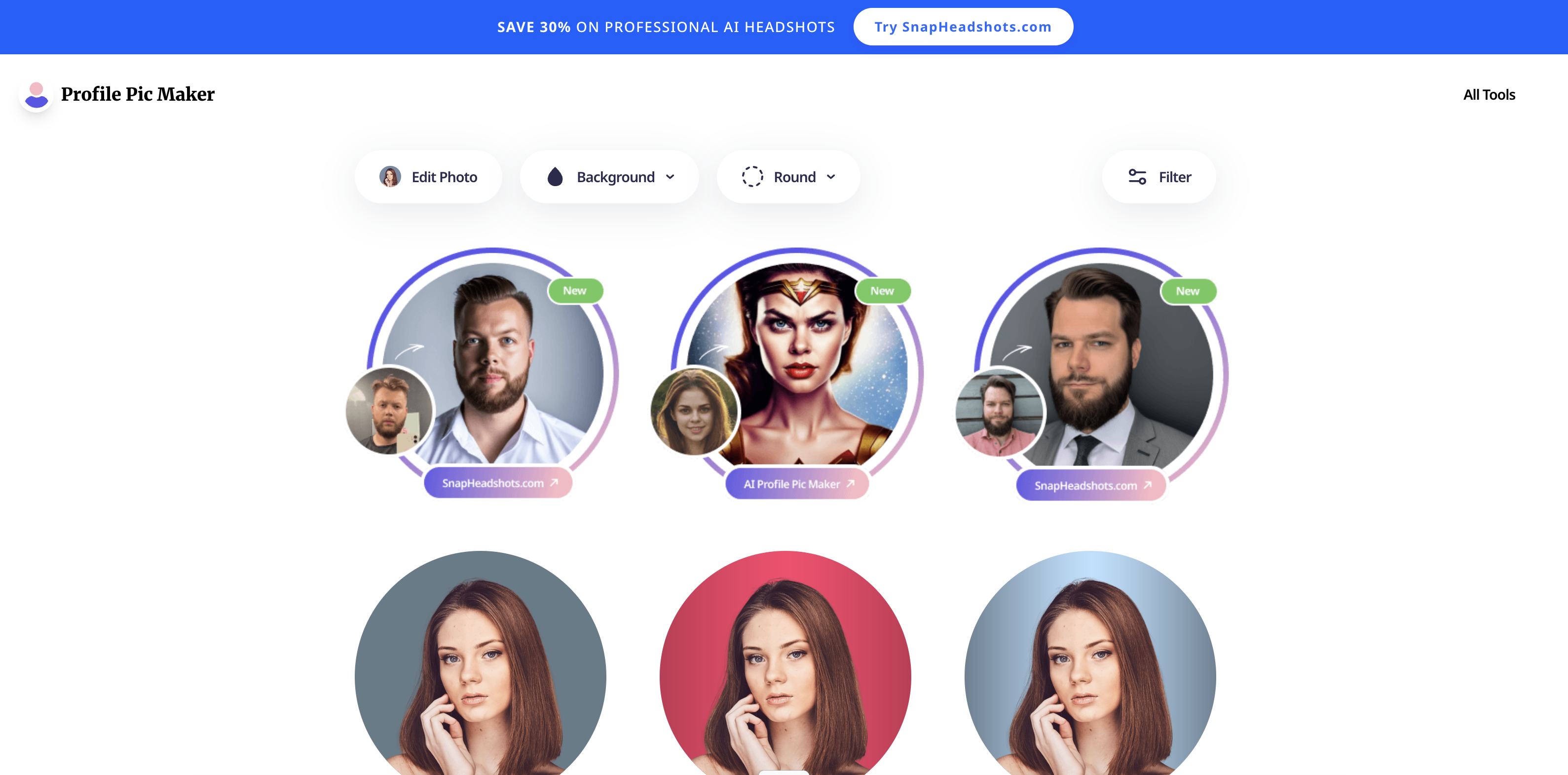 PFPMaker Instagram profile picture generator