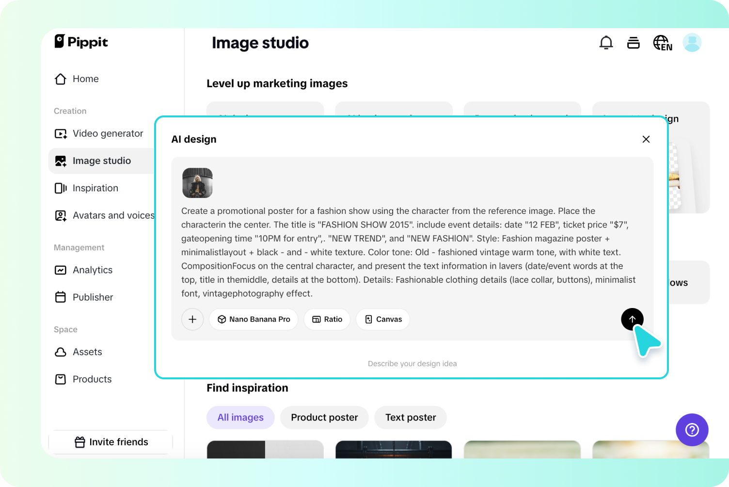 Creating images with Nano Banana Pro