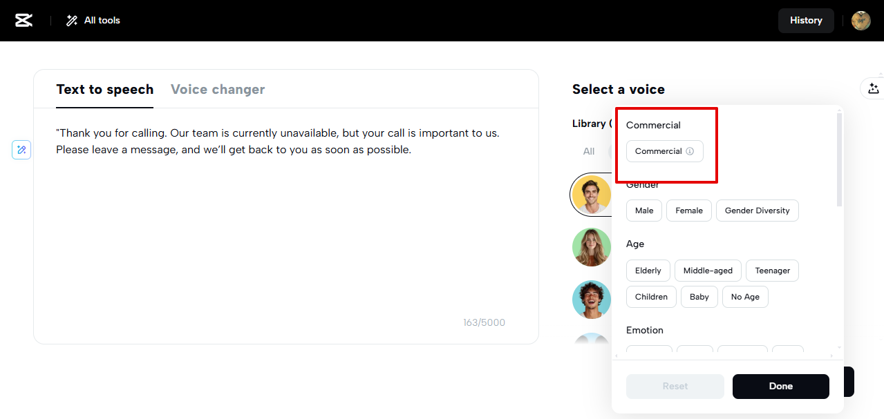 CapCut Web commercial use license