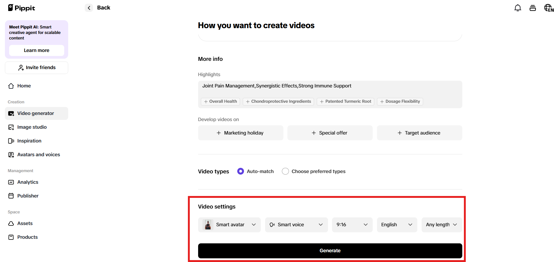 Iayos ang mga setting ng video