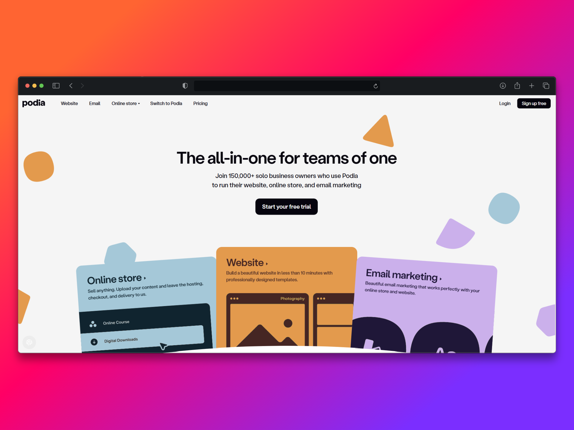 Podia - Gumroad alternative