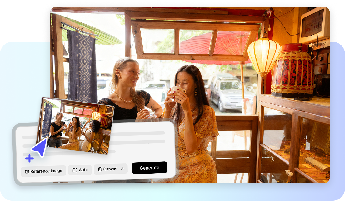 เครื่องมือออกแบบด้วย AI ใน Pippit สำหรับลบคนออกจากภาพถ่าย