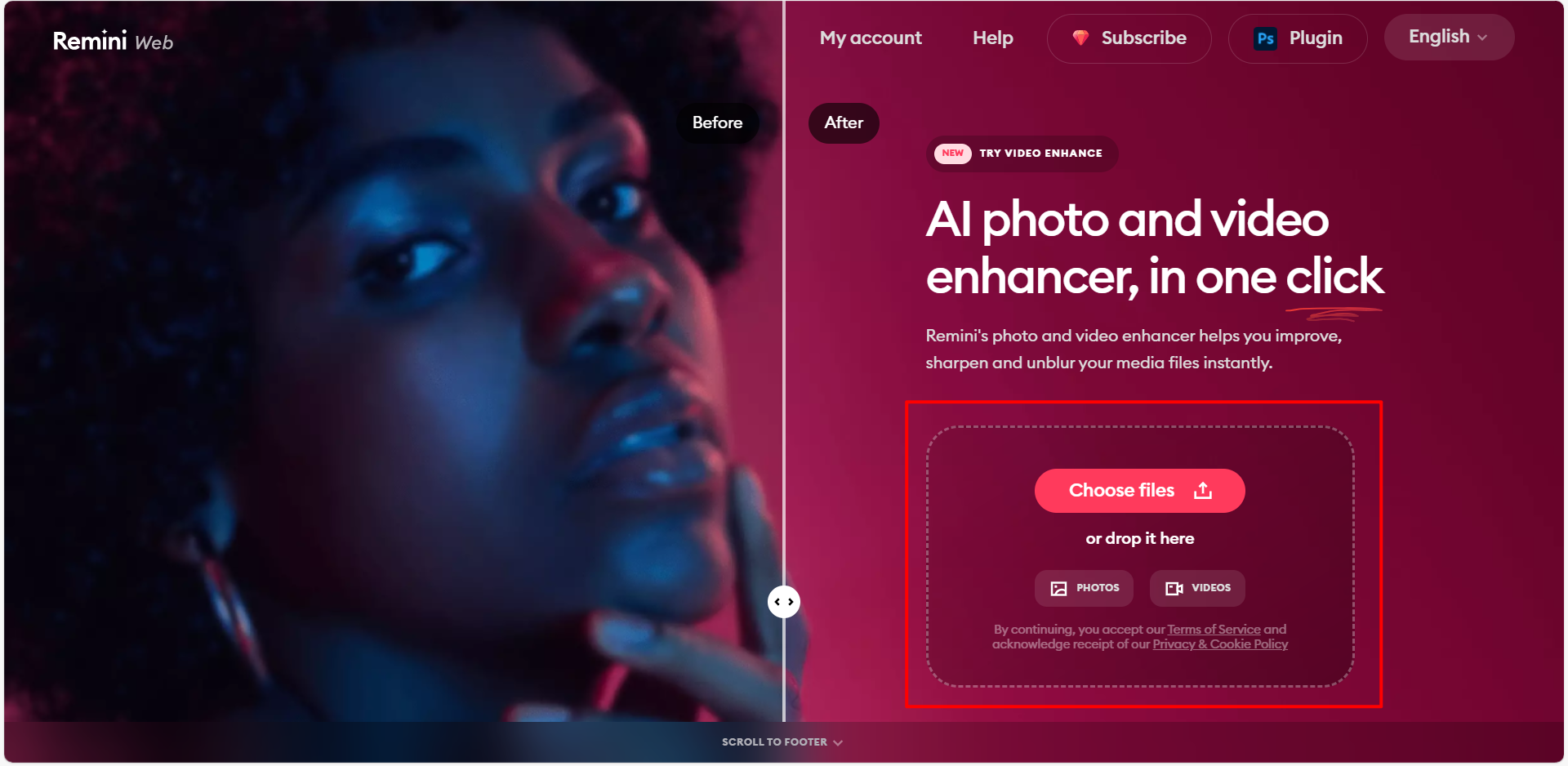 Enhancer foto remini gratis