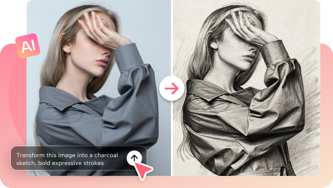  Photo to sketch AI converter online